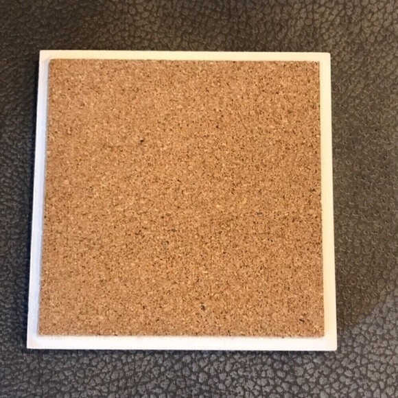 SIP CERAMIC WHITE AND GOLD DRINK COASTER - Picture 2 of 4